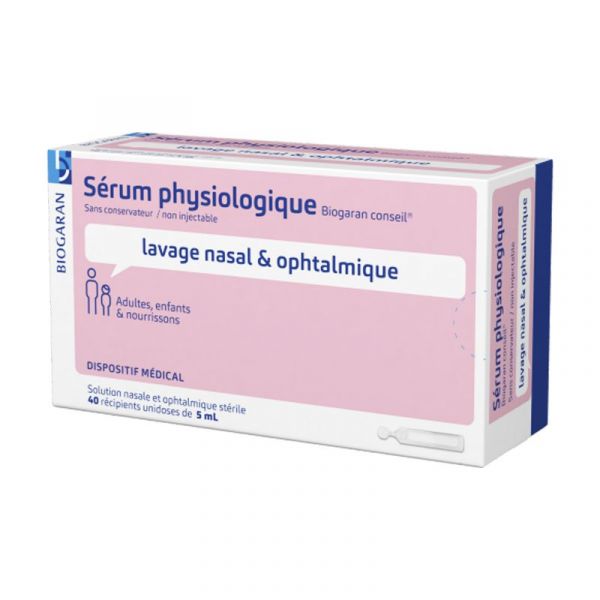 image Sérum physiologique lot de 5 boites